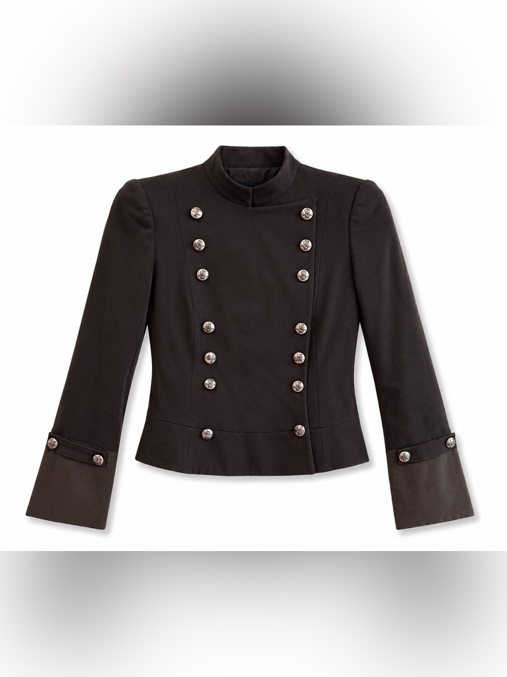 GIORGIO ARMANI Black Label Vintage Military Jacket RAF Crest Buttons Med